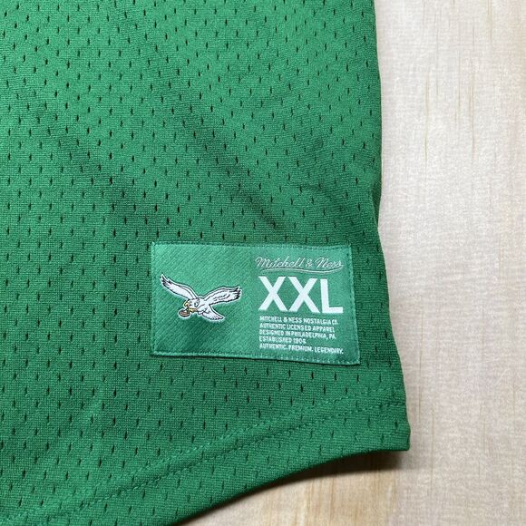 NEW XXL Philadelphia Eagles 1992 Randall Cunningham Mitchell Ness Mesh Shirt - Picture 2 of 14